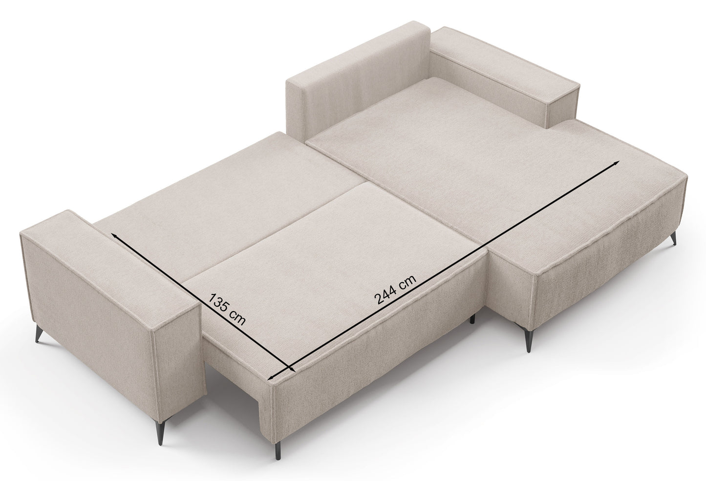 Dīvāns Hendrik 294/81/185 cm Aragon 03 - N1 Home