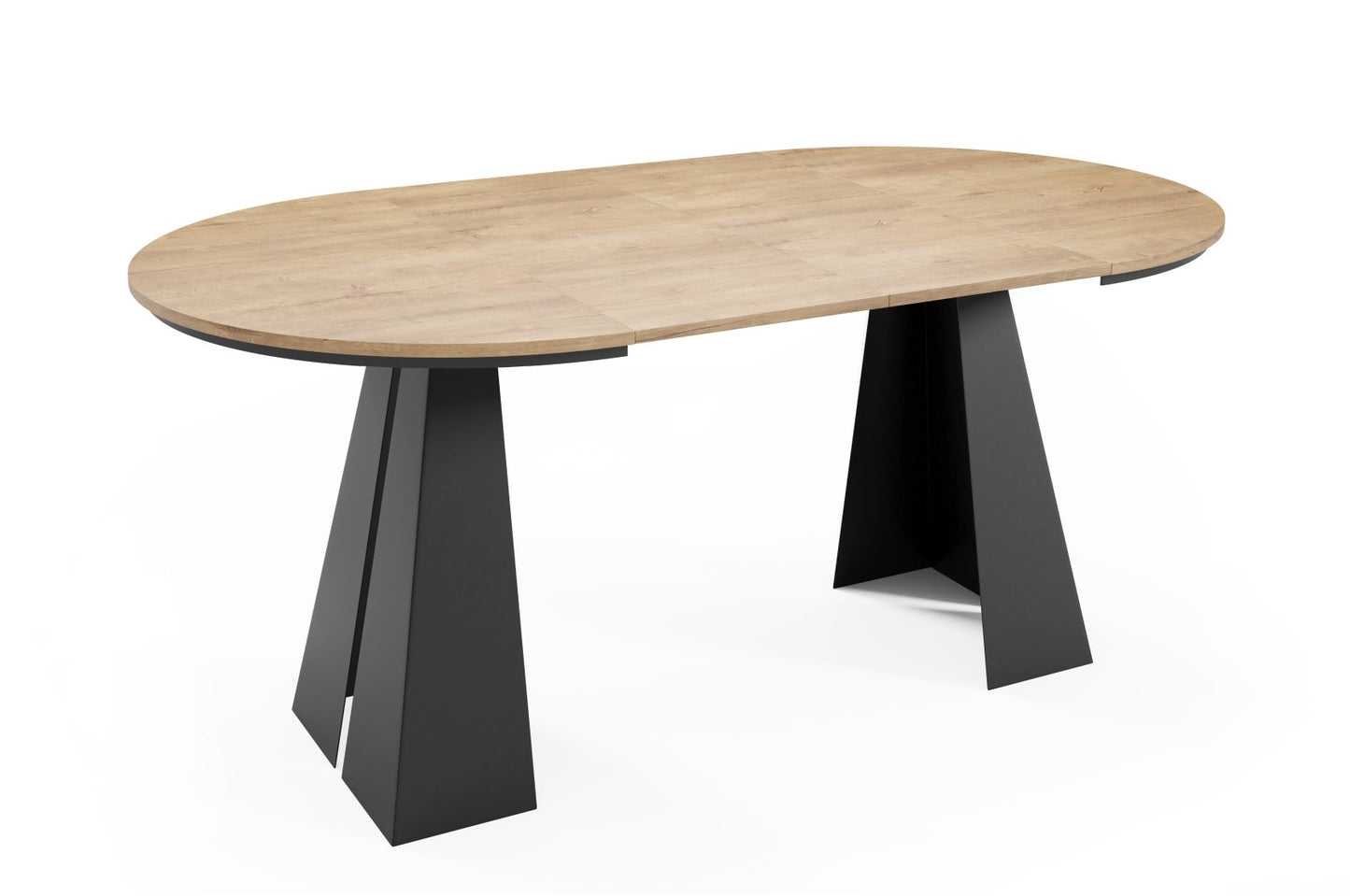 Galds Fueg 100/176; 120/196 cm zelta craft ozols - N1 Home