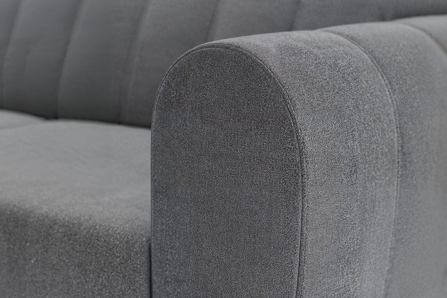 Kreisās puses stūra dīvāns ar gulēšanas funkciju Cel L - pelēks samts - N1 Home