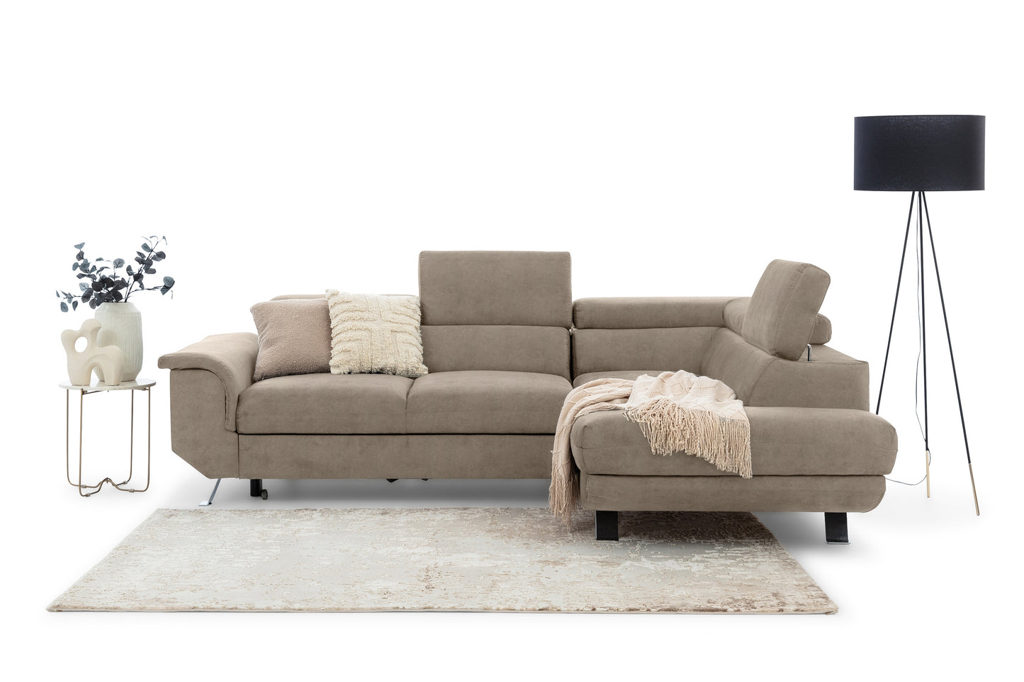 Dīvāns Zali 280/110/205 cm tumši bēšs - N1 Home