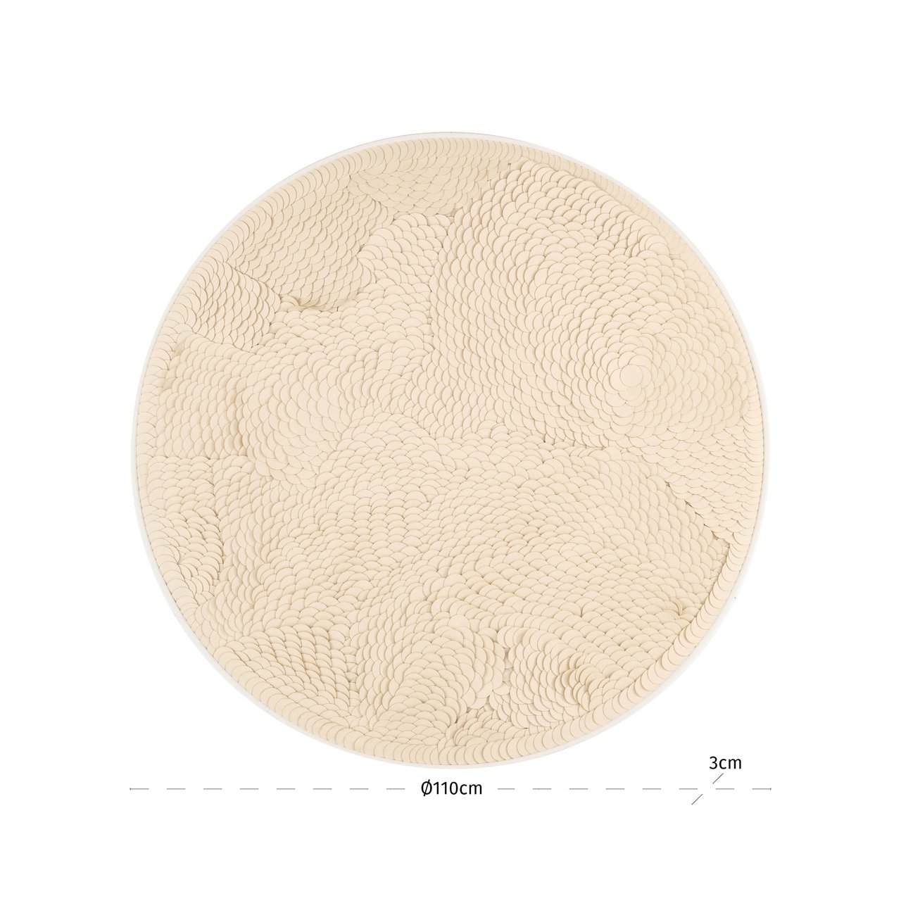 Sienas māksla Flow Richmond Interiors 3,5/110/110 cm balts