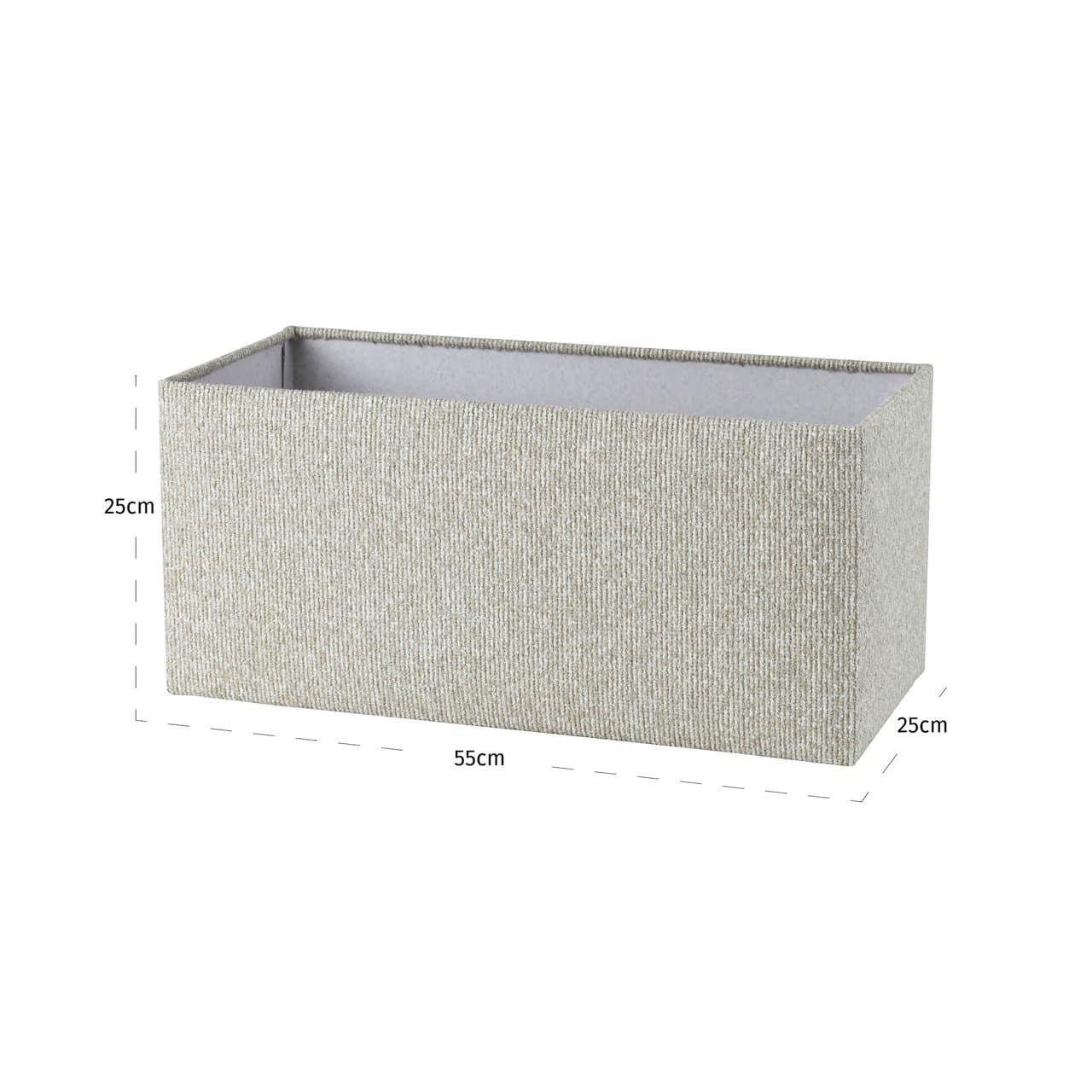 Abažūrs Zera Richmond Interiors 55/25/25 cm biscotti rectangle