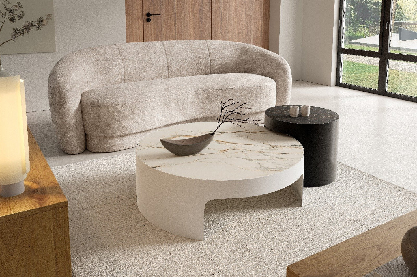 Kafijas galds Vellia 50,5/75,5 un 42/32 cm Passion TRI - D White