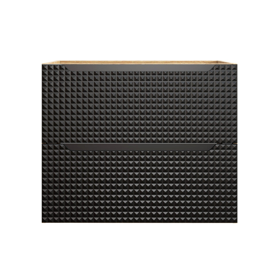Vannas istabas mēbeļu komplekts Lukso H 70 cm melns - N1 Home