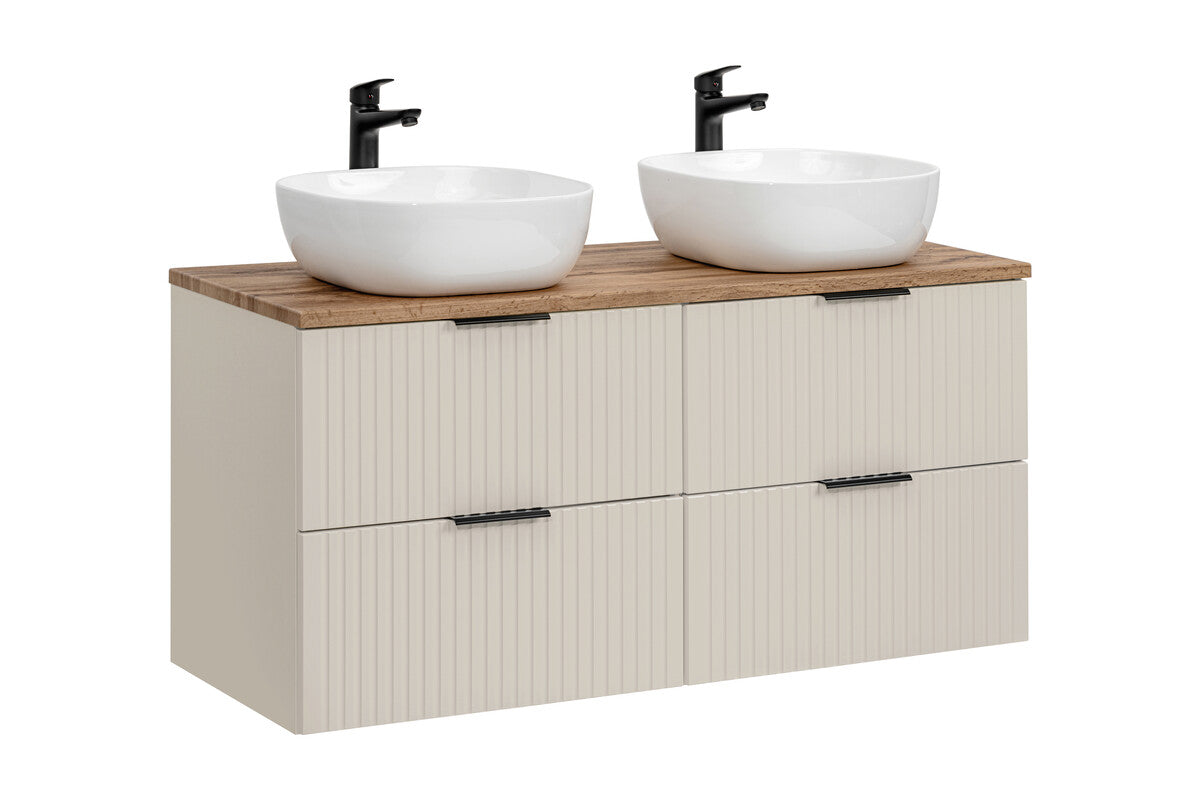 Vannas istabas mēbeļu komplekts Ade JP 120 cm kašmirs/votan ozols - N1 Home