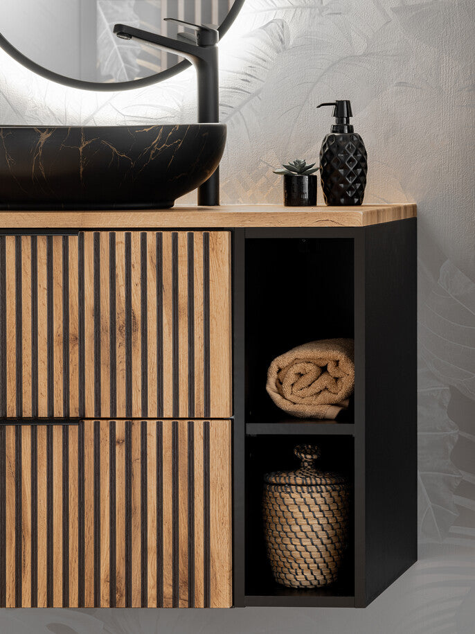 Vannas istabas mēbeļu komplekts Xil M 80 cm votan ozols - N1 Home