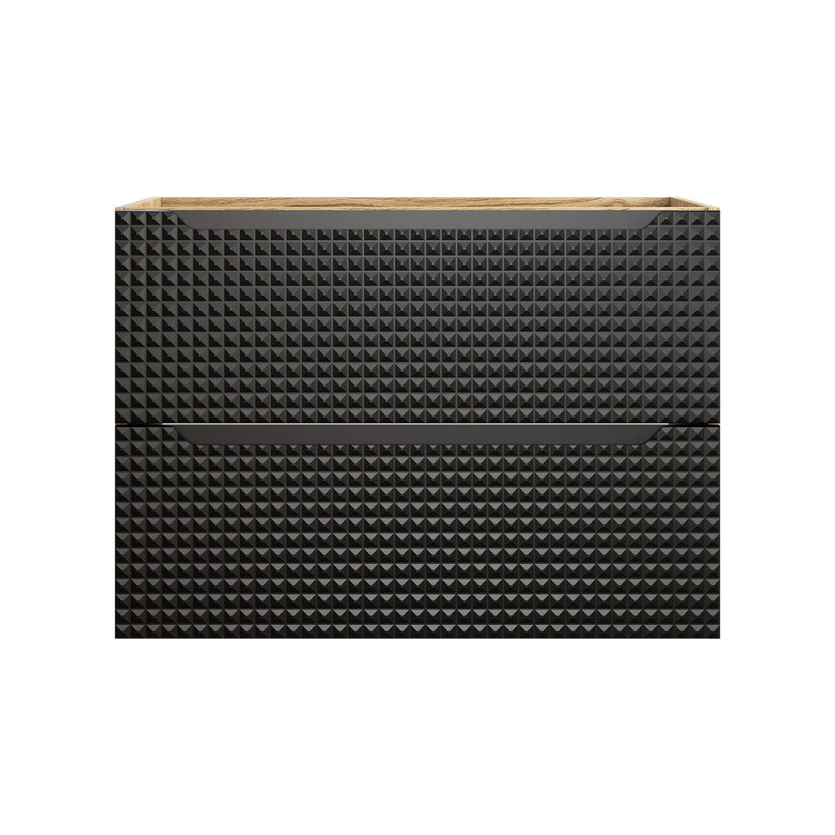 Vannas istabas mēbeļu komplekts Lukso K 70 cm melns - N1 Home