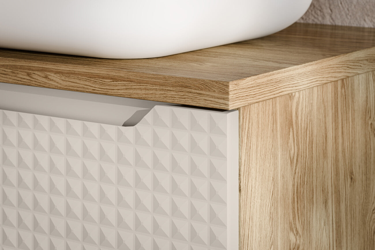 Vannas istabas mēbeļu komplekts Lukso S 90 cm kašmirs - N1 Home