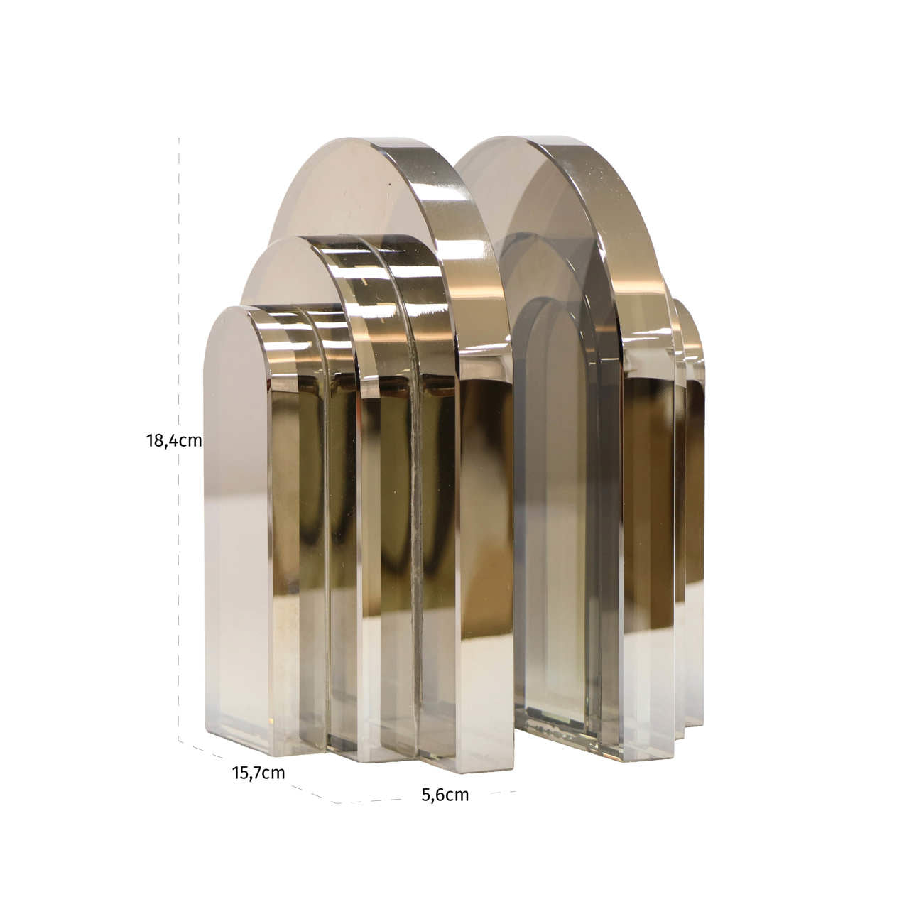 Grāmatu stendi 18/15/5 cm Smokey Gray