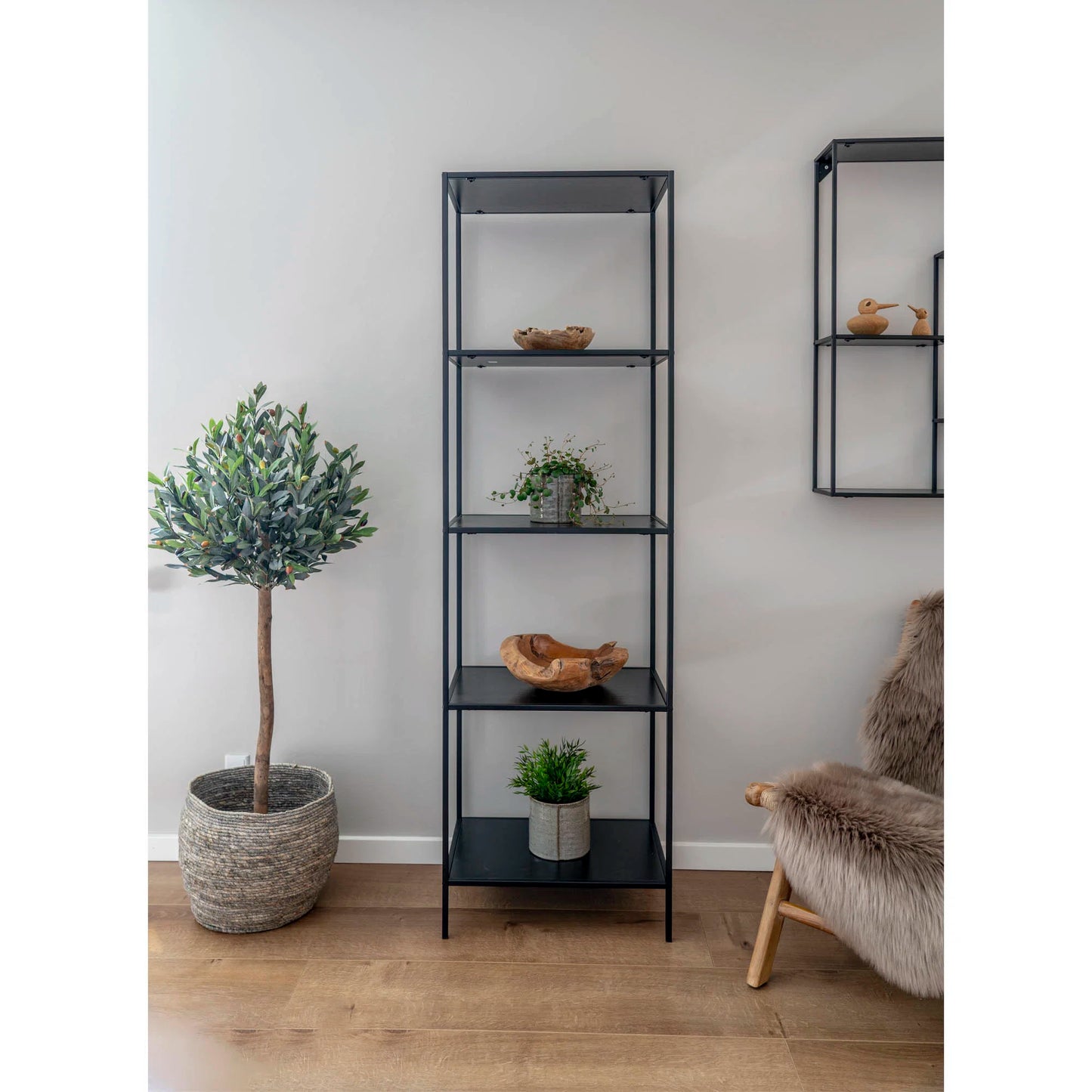 Plaukts Vitas 51/36/170 cm melns