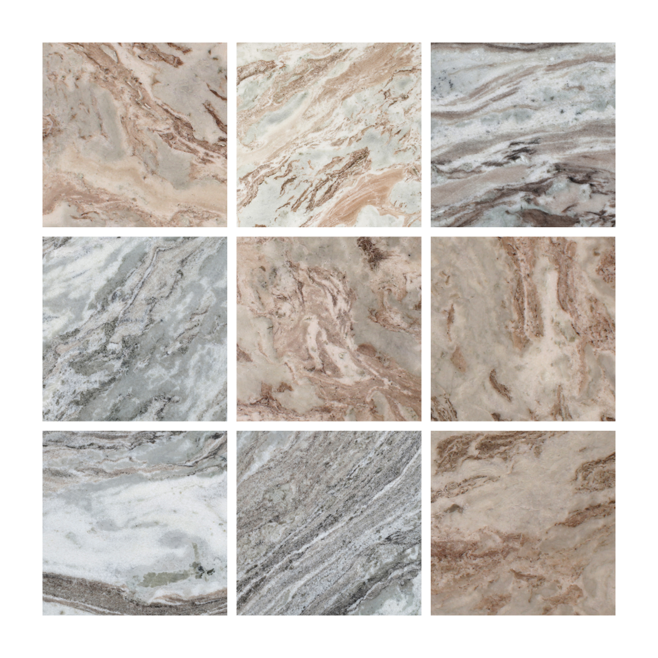 Kafijas galds Camino (Set of 3) Richmond Interiors 33/81/65 cm Blush beige