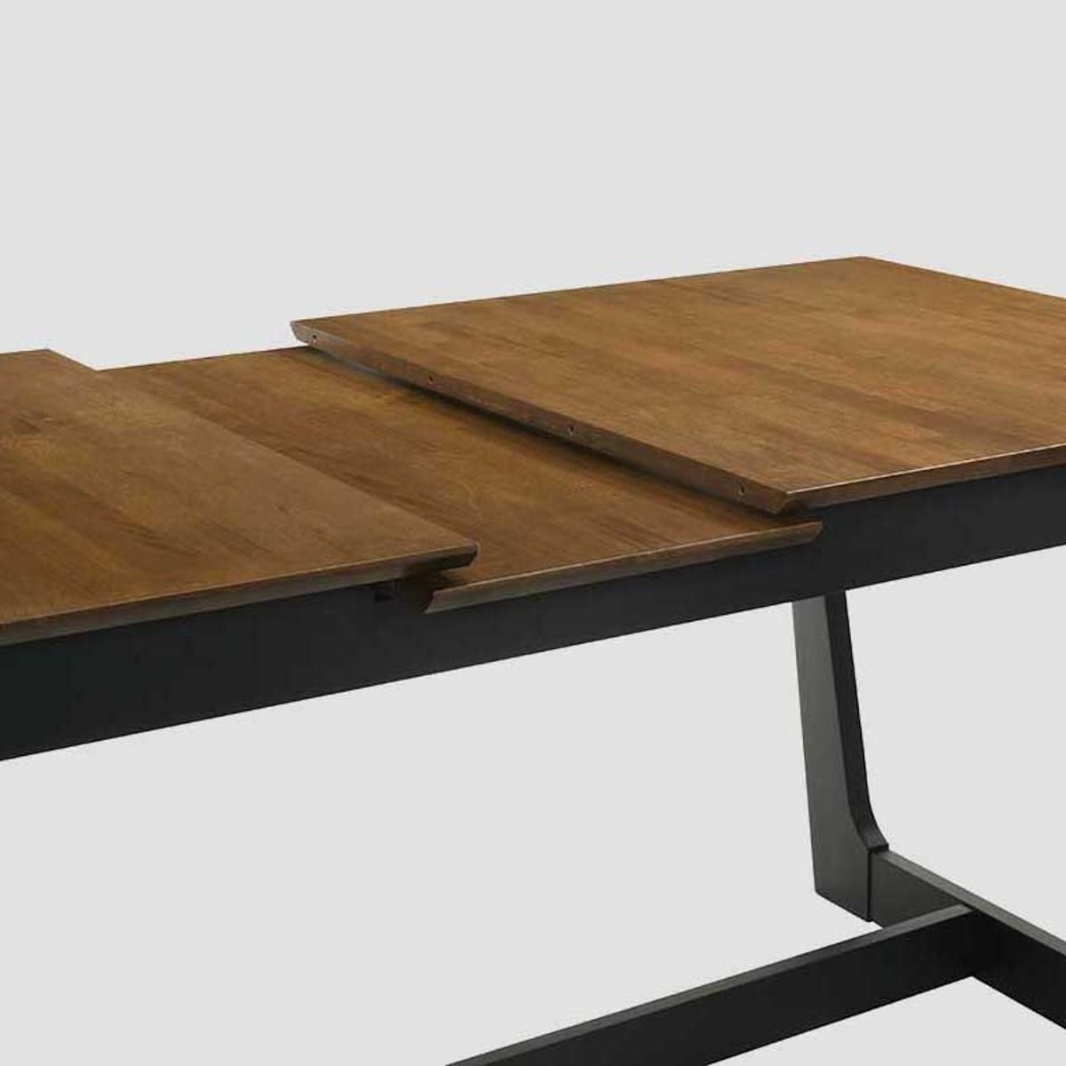 Galds Pankel 140/90/76 cm dabīgs/melns