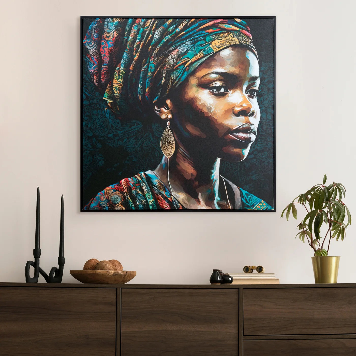 Glezna Milay 2 60/60 cm melns - N1 Home