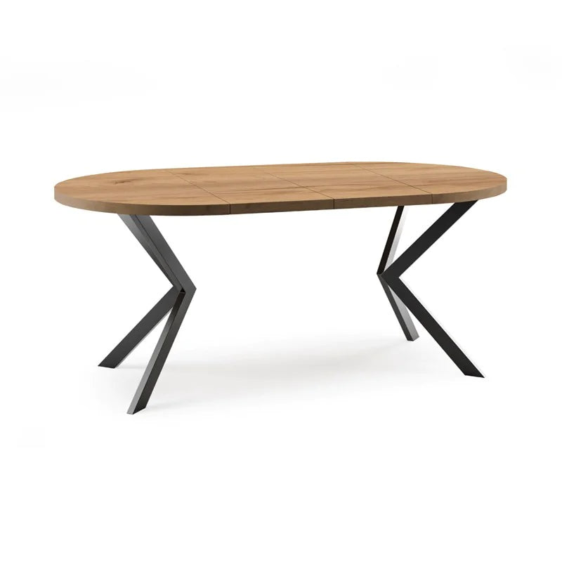 Galds Edd 90/166 cm Amatniecības zelta ozols - N1 Home