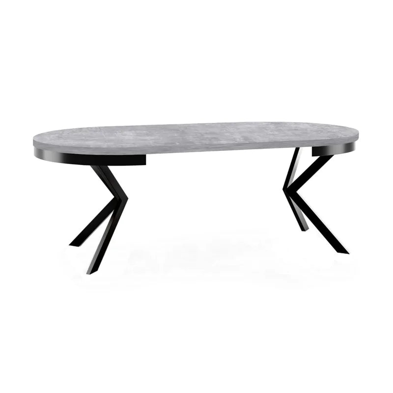 Galds Edd 90/166; 100/176; 120/196 cm Bellato pelēks - N1 Home