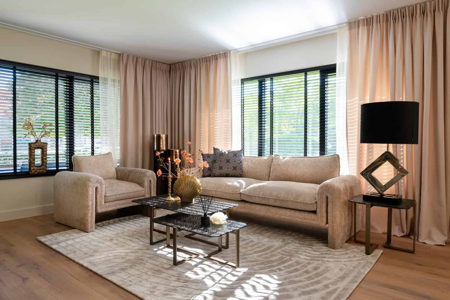 Kafijas galds Sterling (Set of 2) Richmond Interiors 110/41/65 cm brūns - N1 Home