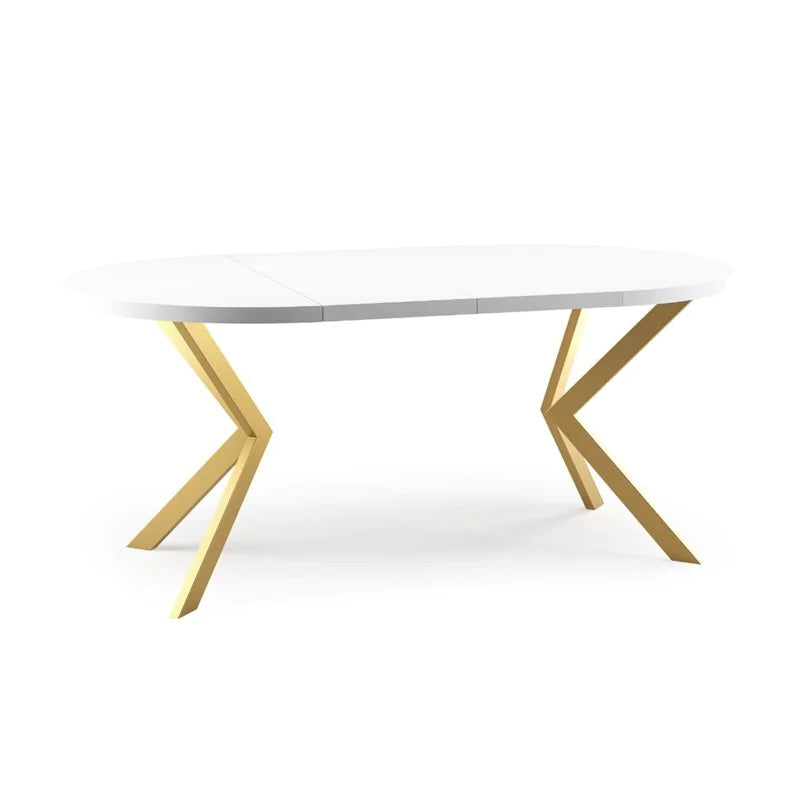 Galds Edd zelts 100/176; 120/196 cm arktiks balts - N1 Home