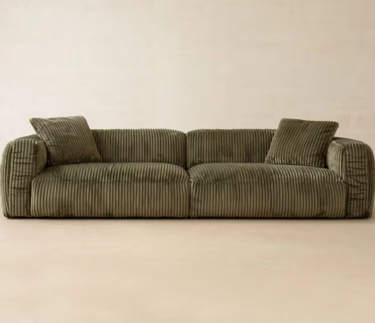 Dīvāns Martina Micadoni 106/90/240 cm Corduroy (Til86) Light grey