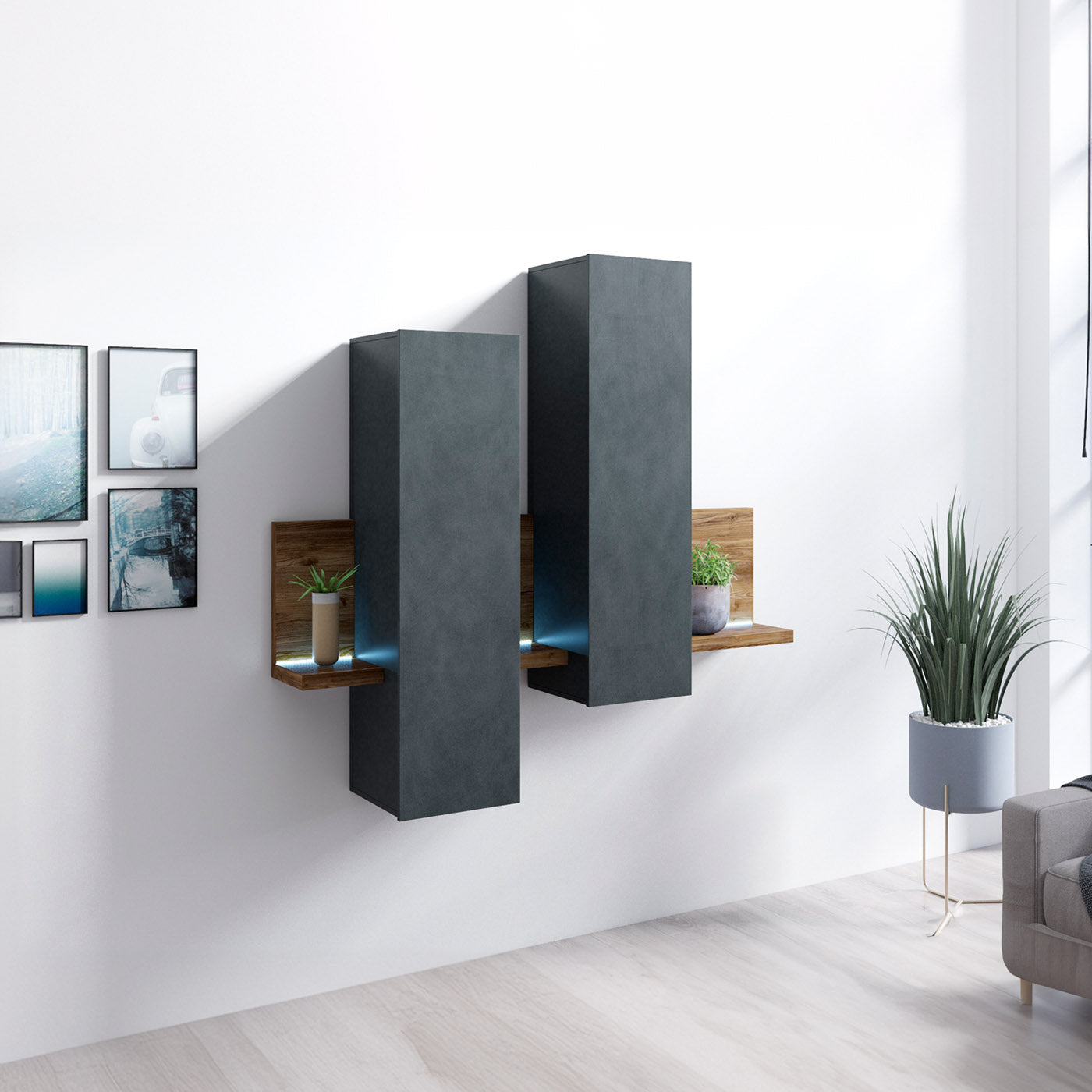 Skapis Botas 152/235/142 cm ābele/egle