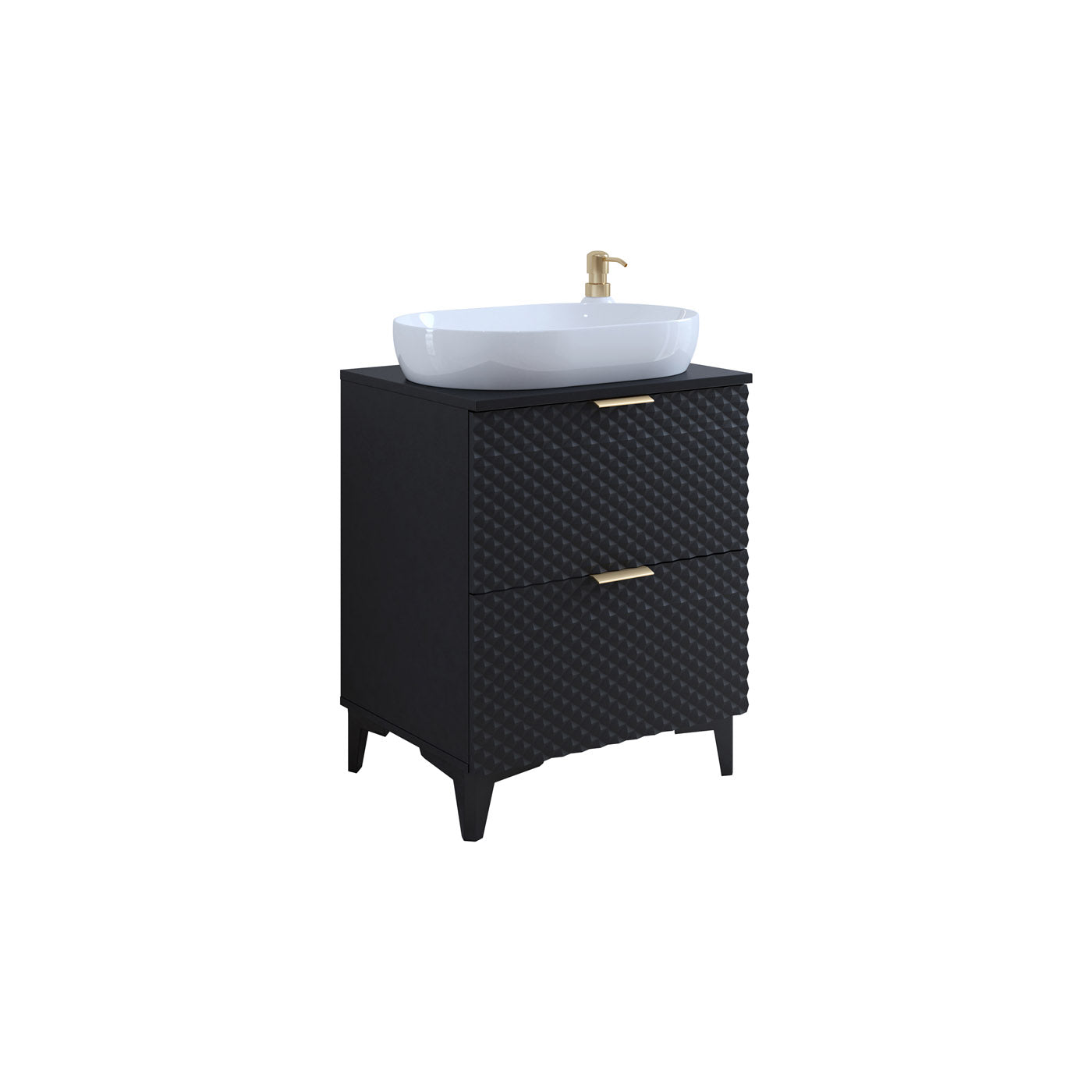 Skapis Lors 60/49/63 cm melns - N1 Home