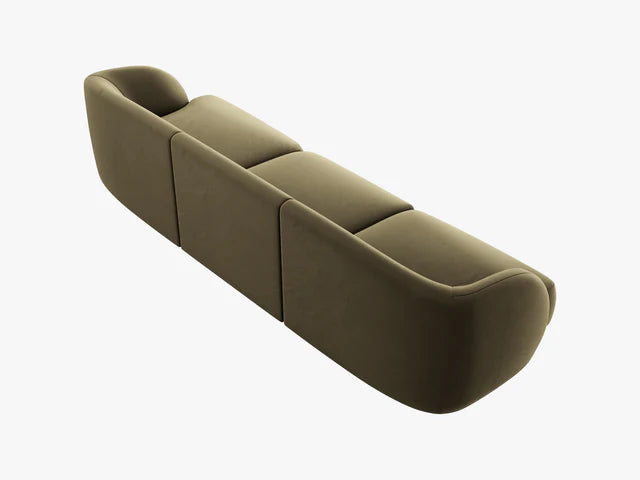 Dīvāns Miley Micadoni 255/90/70 cm Velvet Bluvel 77 Green