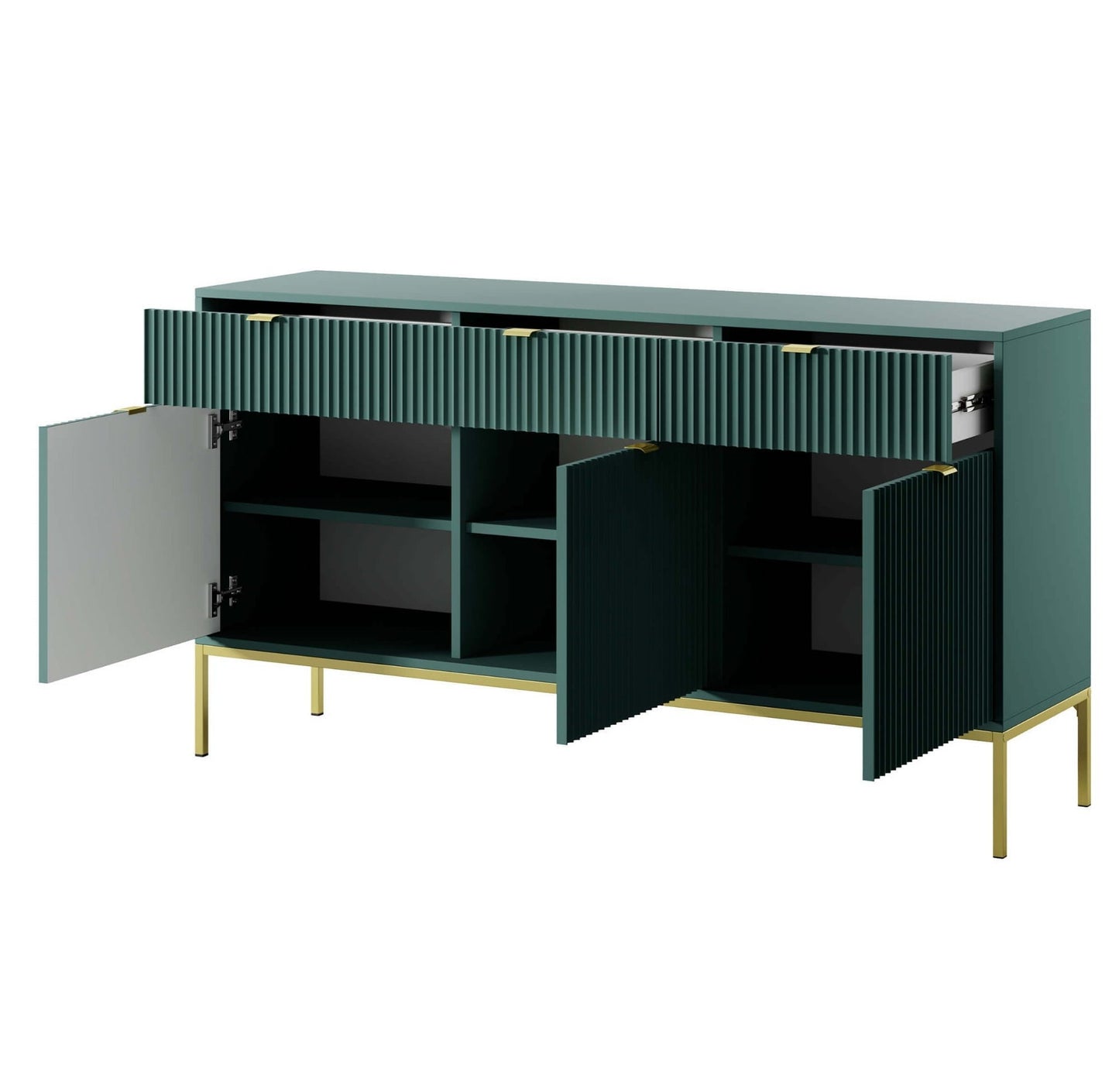 Kumode NV 154/83/39 cm olives/zelts - N1 Home