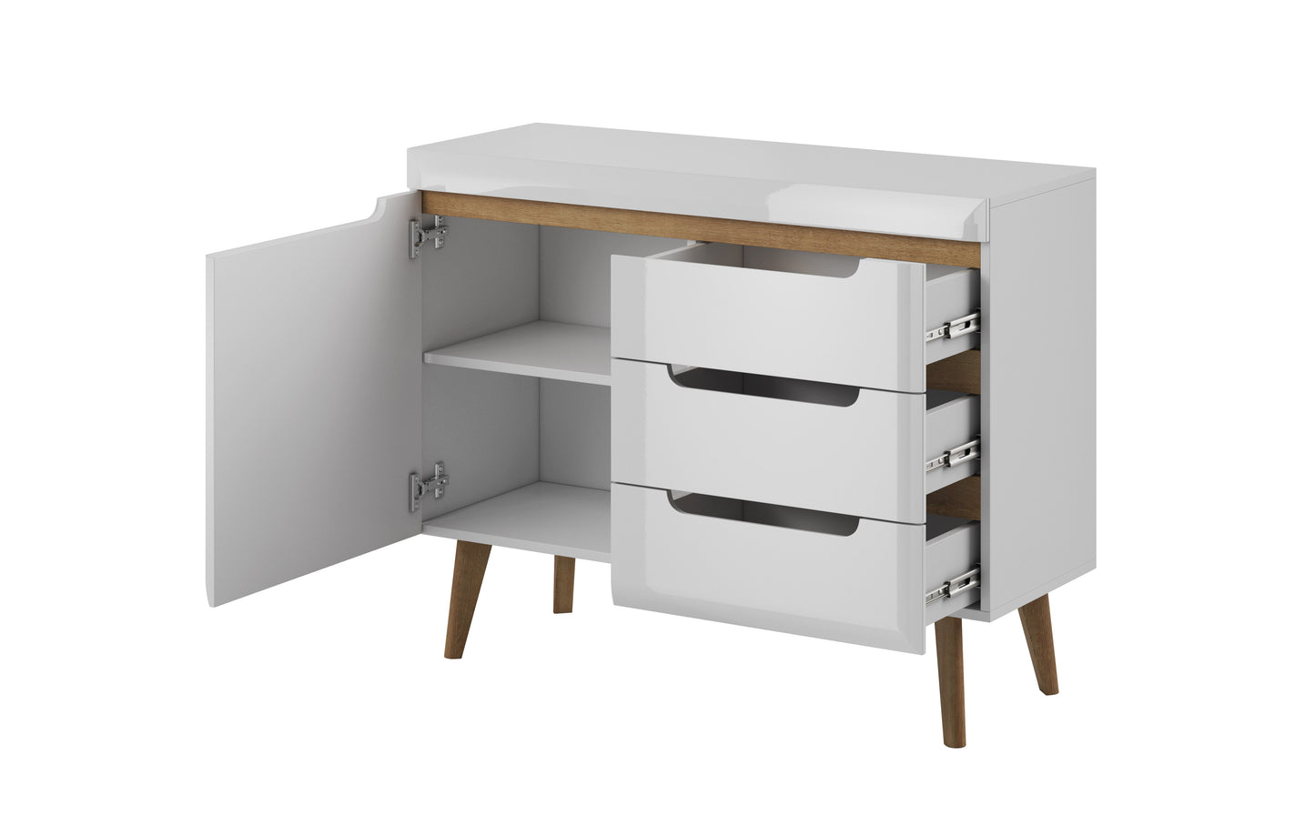 Kumode OST 107/83/40 cm balts - N1 Home