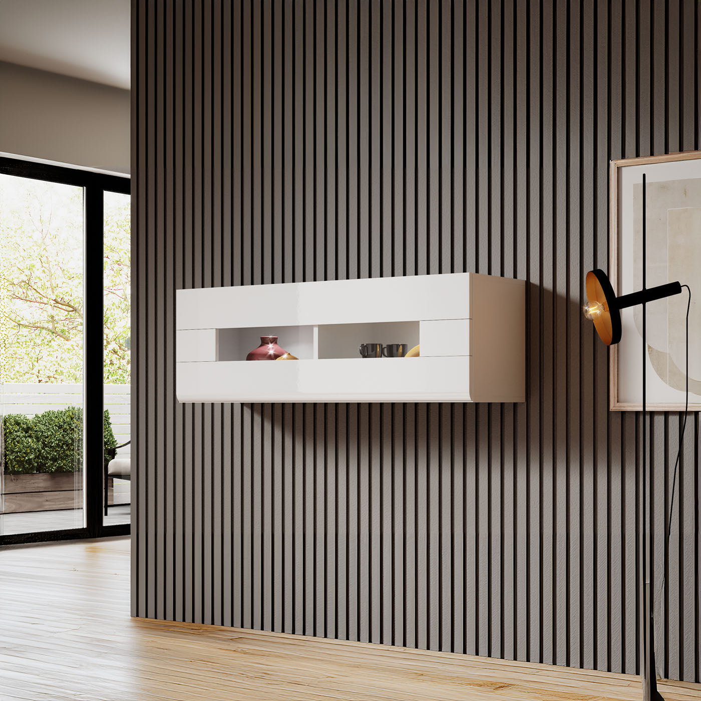 Piekarināms elements ar plauktiem Tola 131/37/45 cm balts