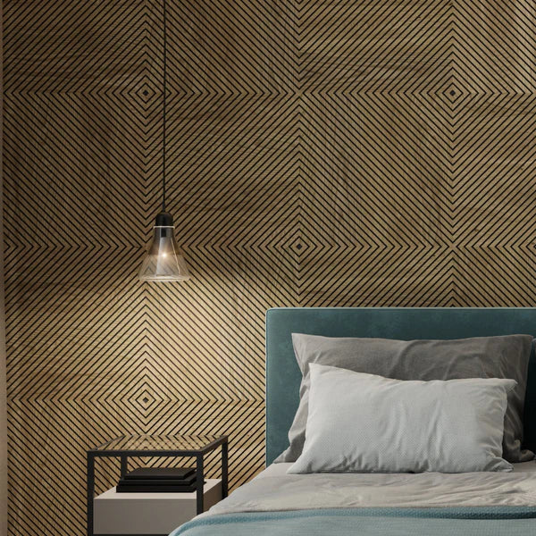 Frēzēti paneļi Amster 60/60 cm Amerikāņu valrieksts