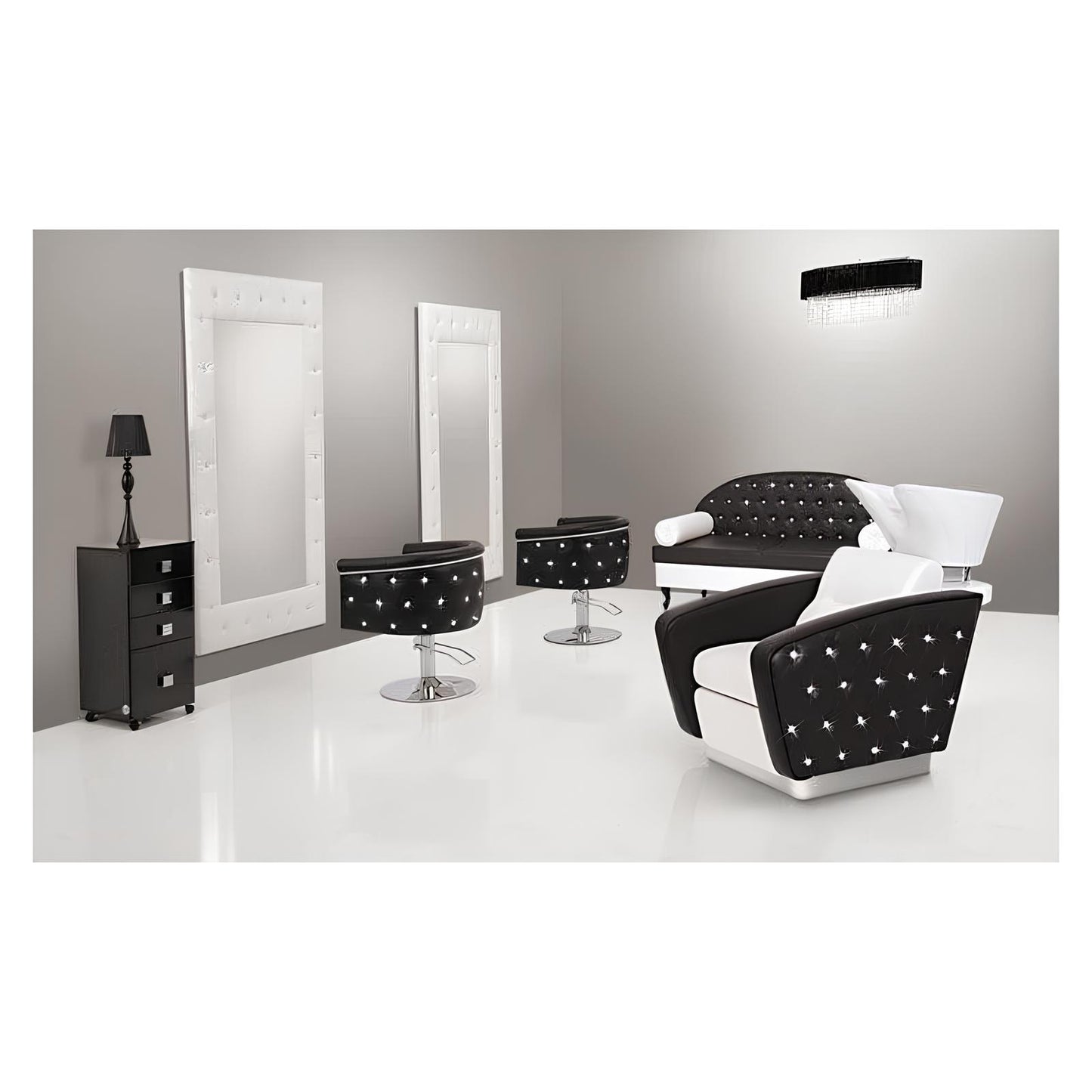 Frizētavas krēsls ObsDeLux 70/42/62 cm pelēks - N1 Home