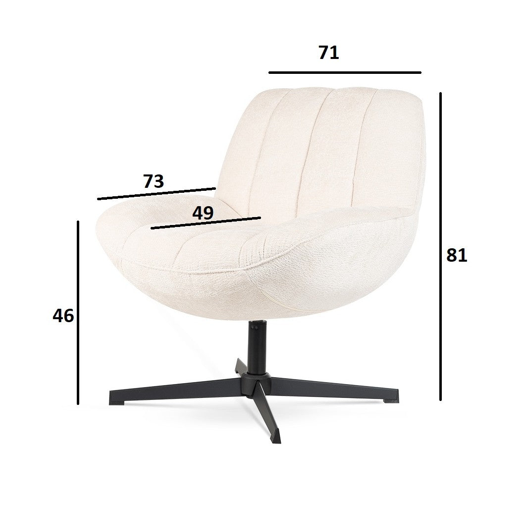 Krēsls LU bešs 81/49/71 cm - N1 Home