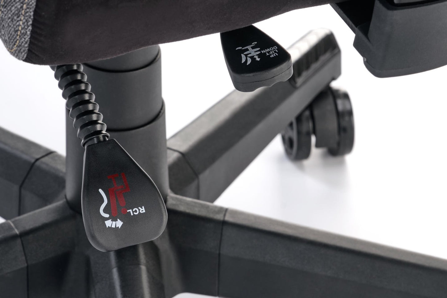 Krēsls Nit 66/68/130-137/44-51 cm melns/pelēks - N1 Home