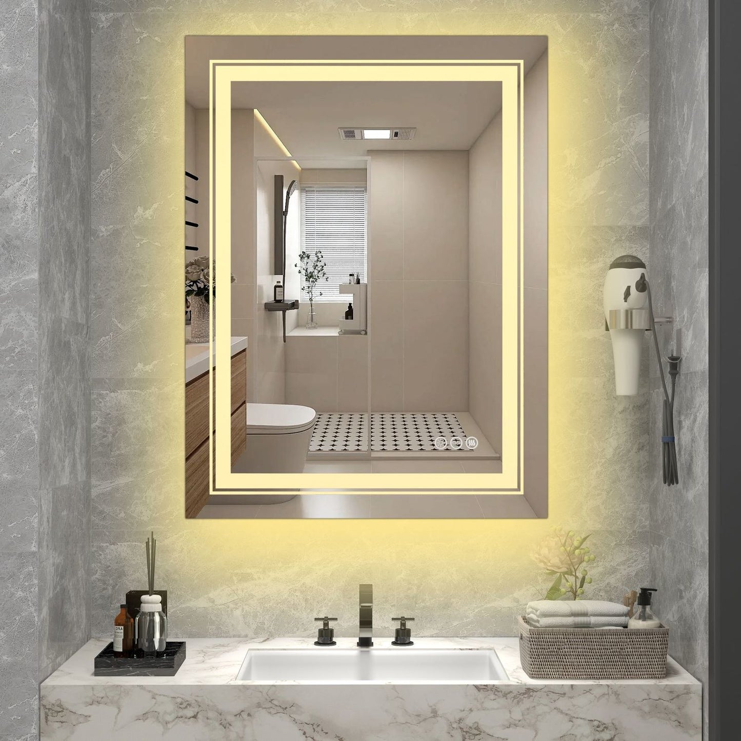 Spogulis Veroja 60/80/3,7 cm