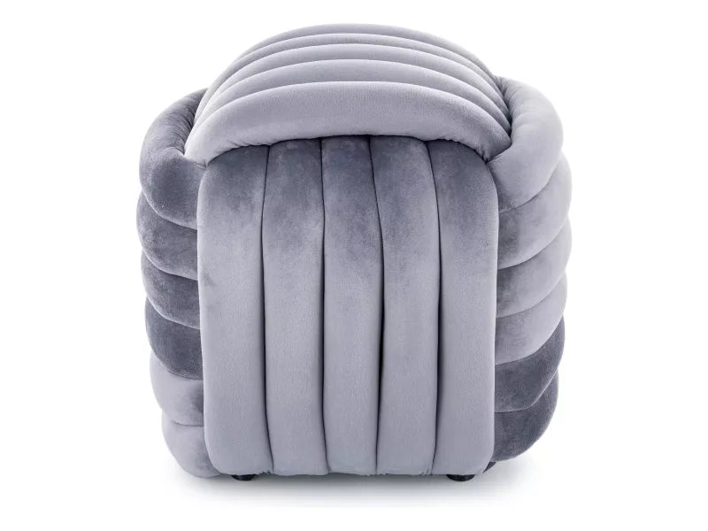 Pufs Brun 42/45/45 cm pelēks - N1 Home