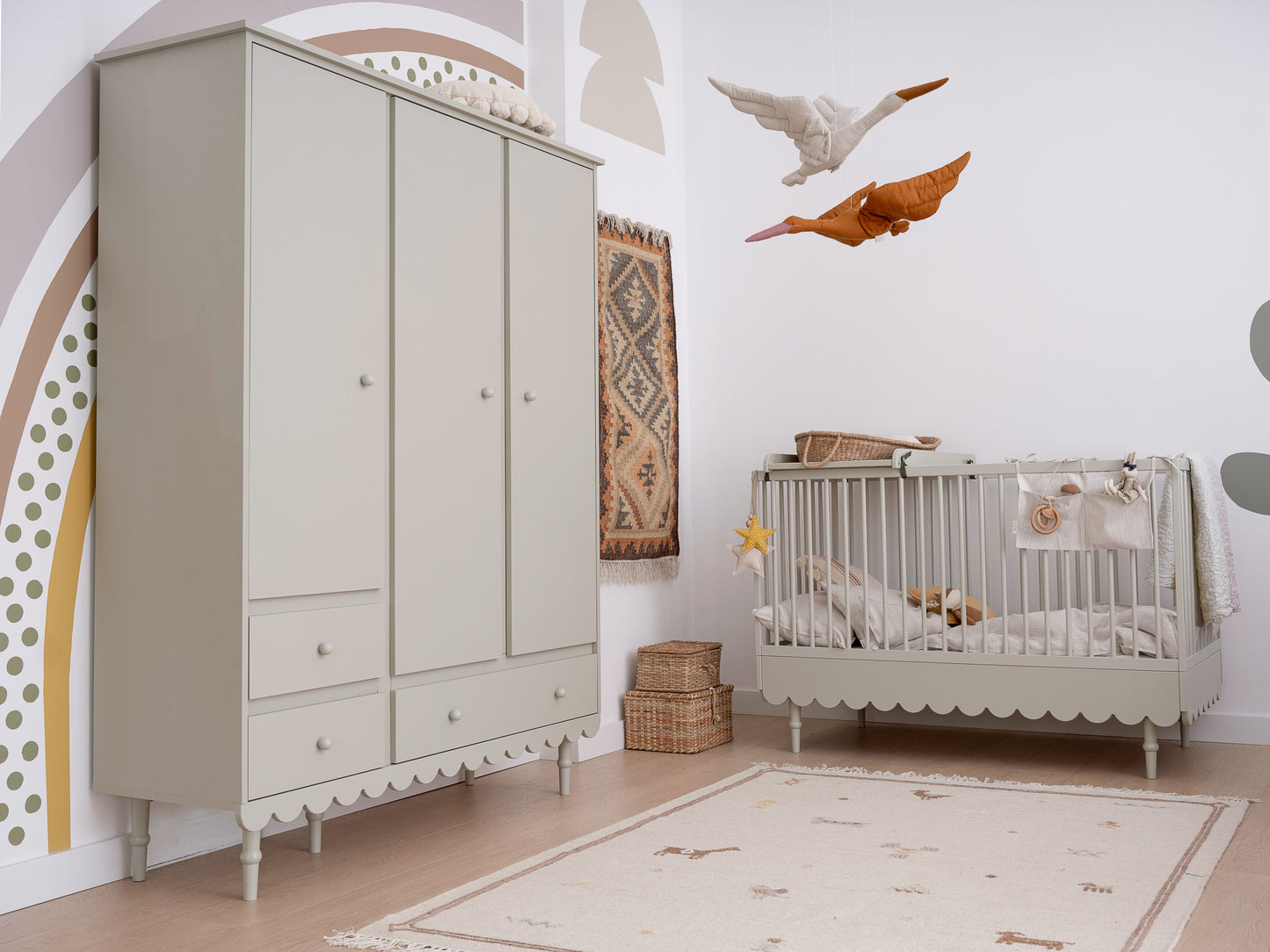 Mainītājs gultai Bubi 7 x 49 x 85 olīves - N1 Home