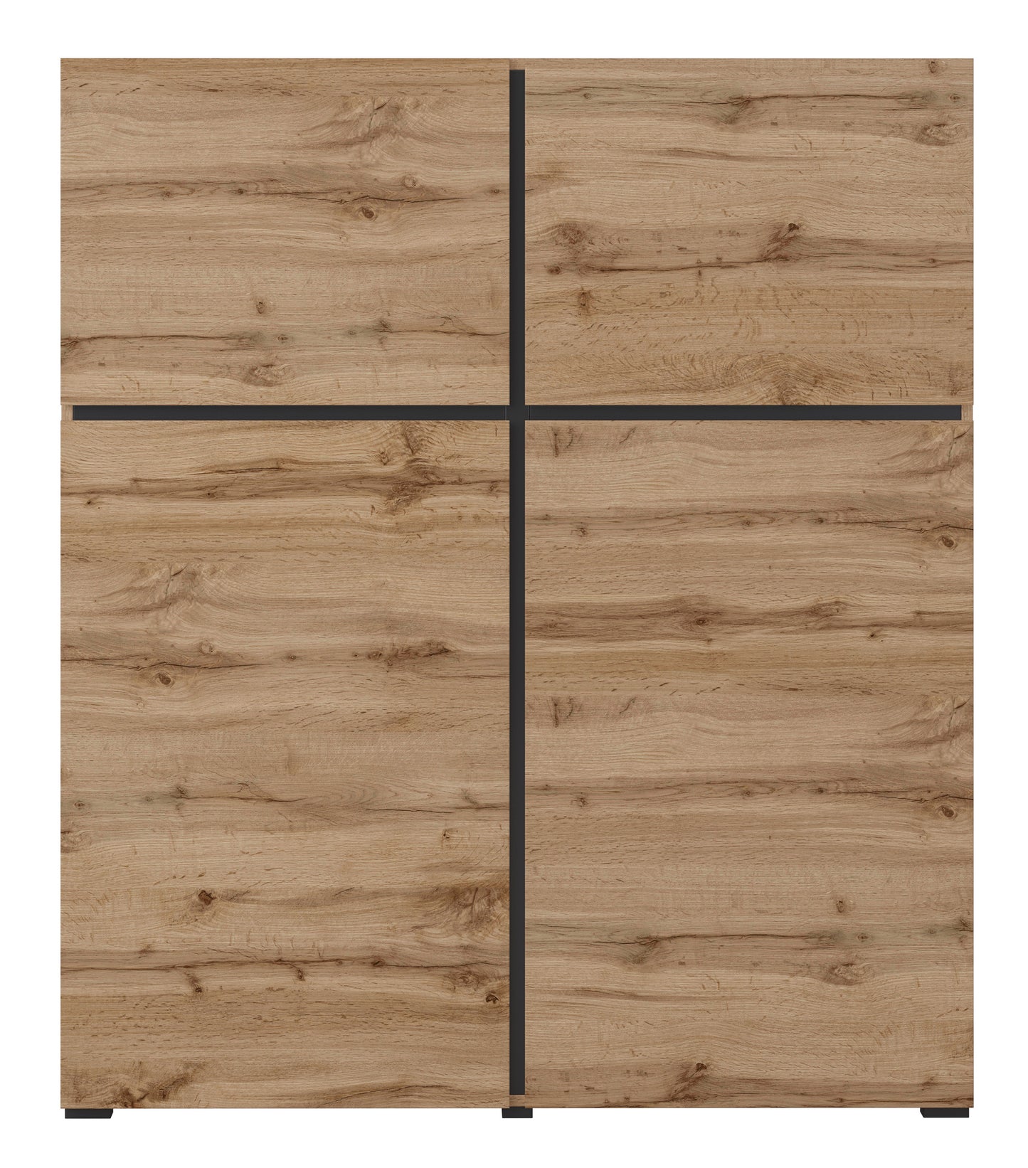 Kumode Kruzat 119/139/40 cm Votan ozols - N1 Home