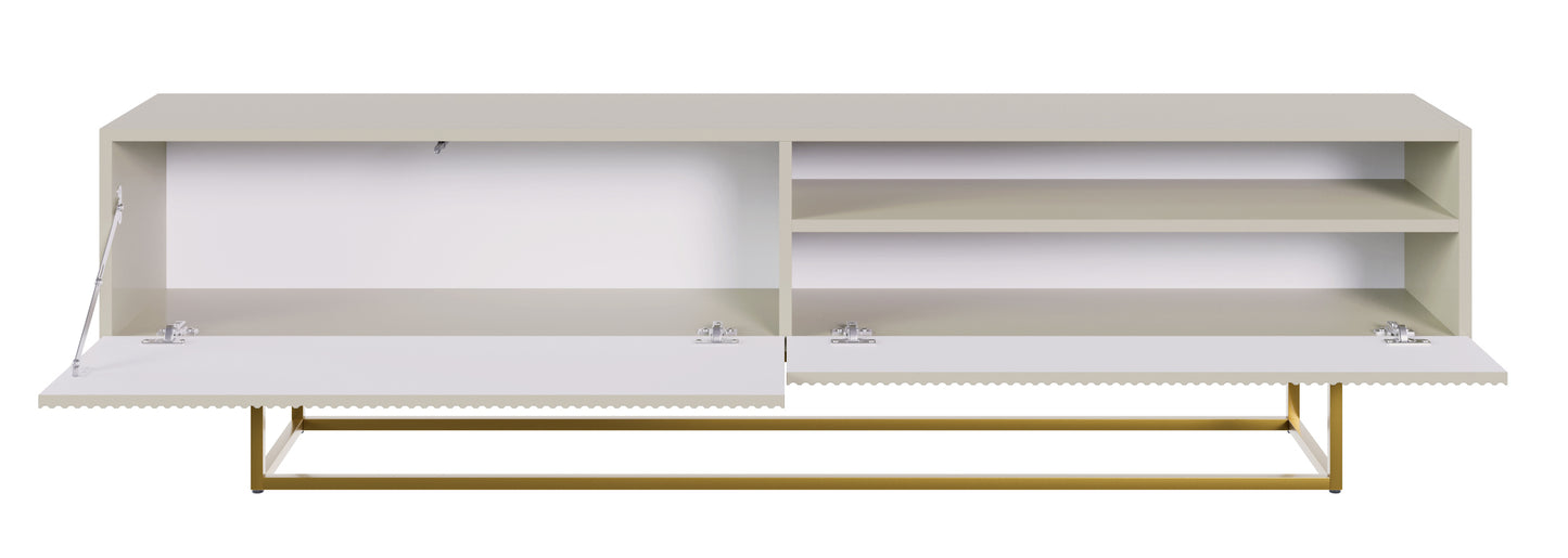 TV skapis Velda A 175/46/31 cm bēšs/zelts