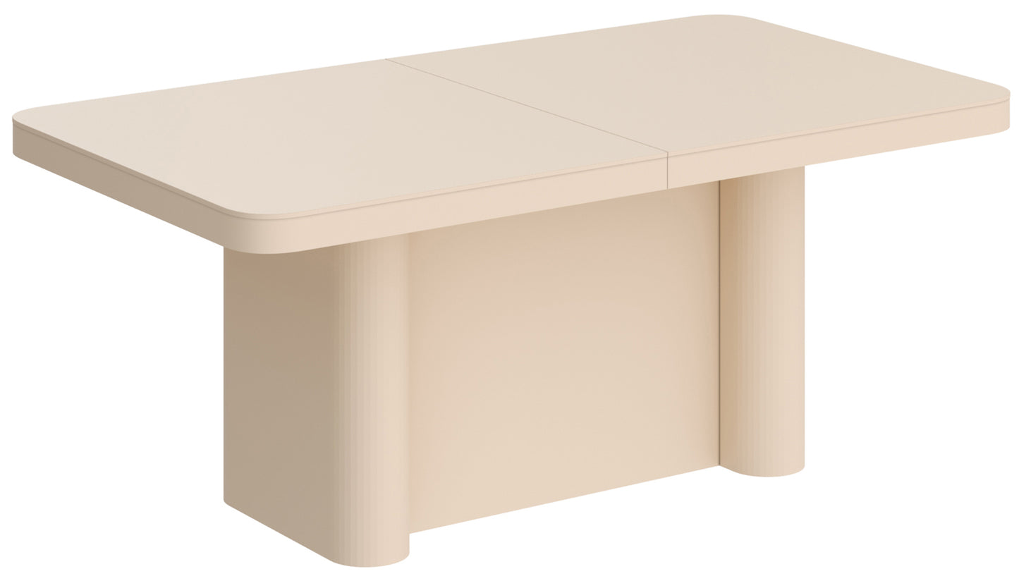 Galds Porto 160-412/100/75 cm kapučīno - N1 Home