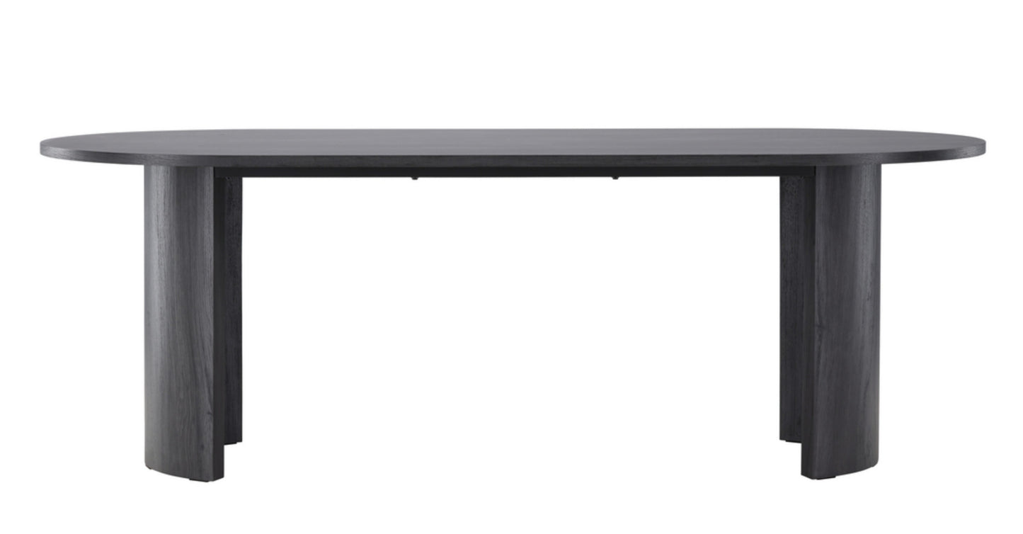 Galds Grundar 75/100/220 cm melns - N1 Home