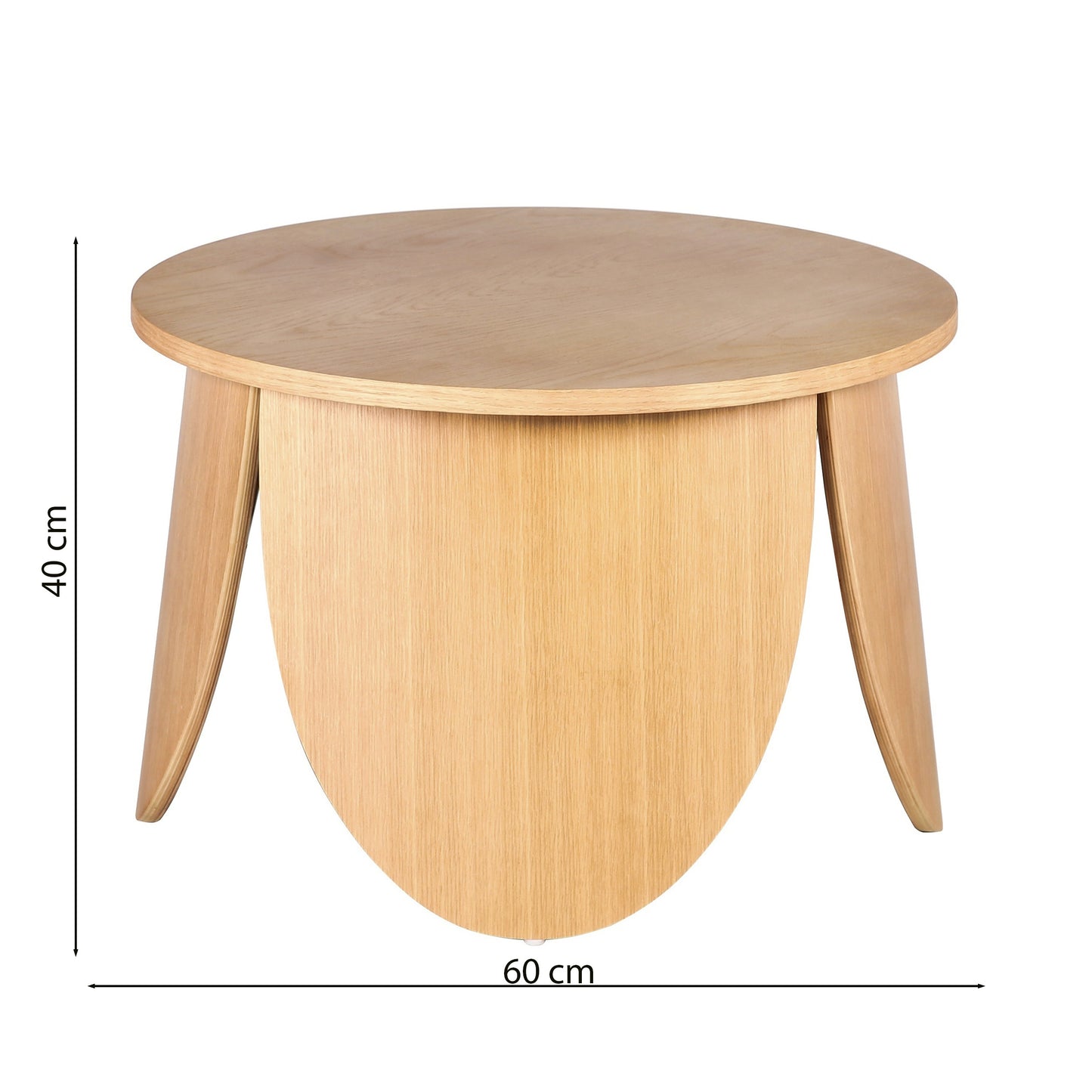 Kafijas galdiņš Vivia 40/60/60 cm ozols - N1 Home