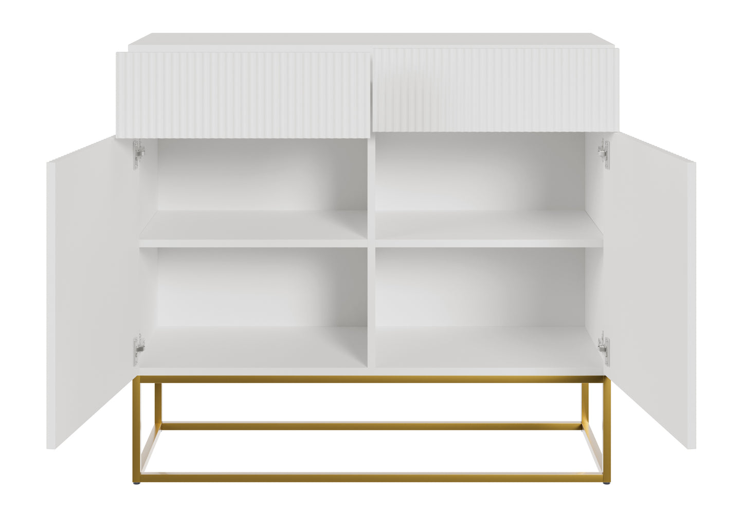 Kumode Velda 100/90/38 cm balts/zelts - N1 Home