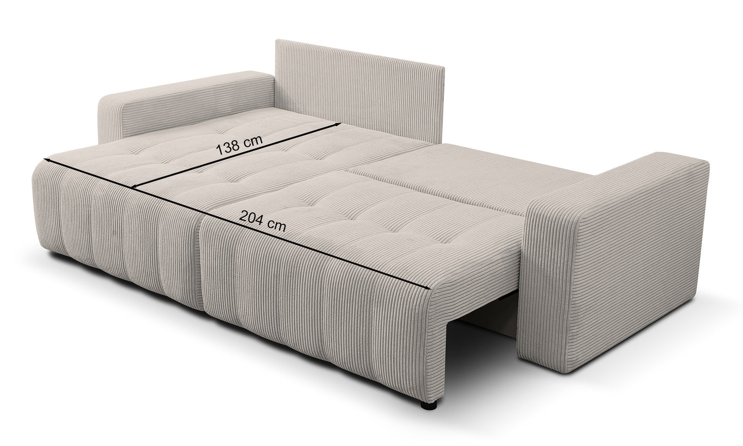 Dīvāns Mailes 86/245/143 cm Poso 01 - N1 Home