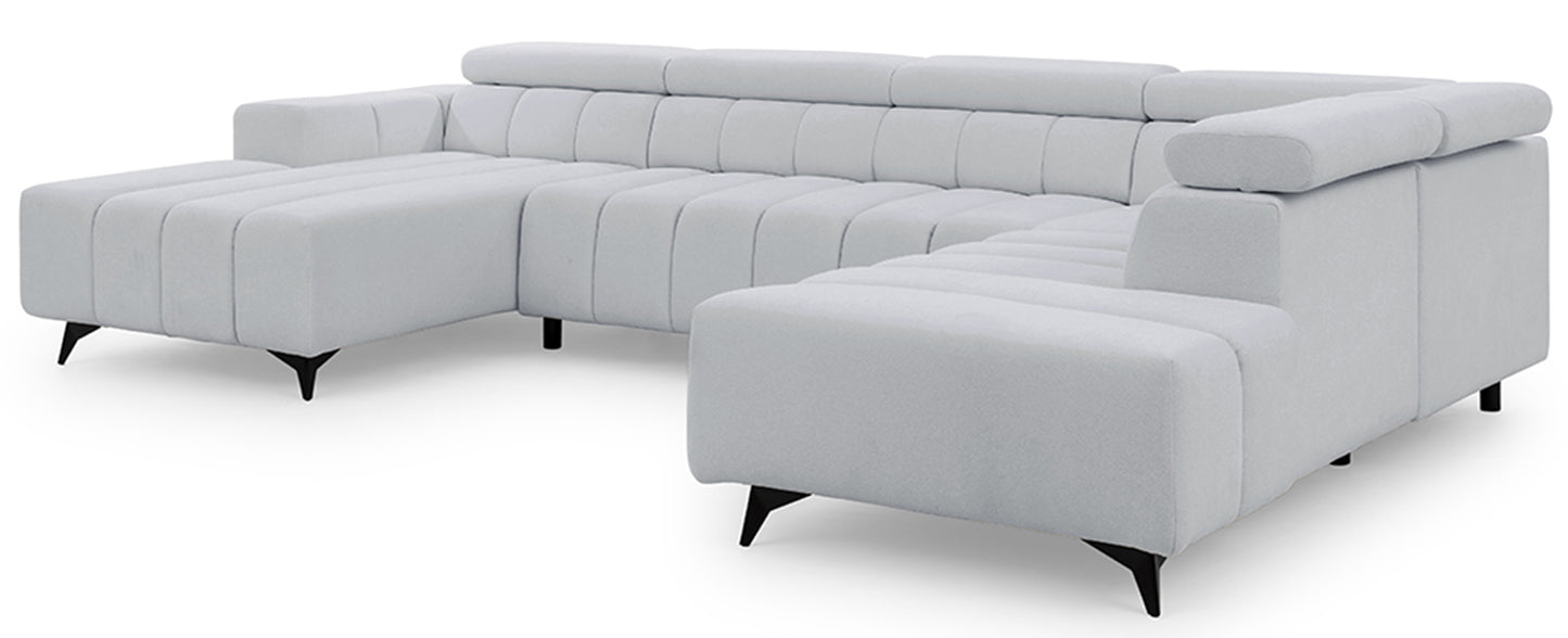 Dīvāns Roggus U 79/356/234 cm Sicuro 65 - N1 Home