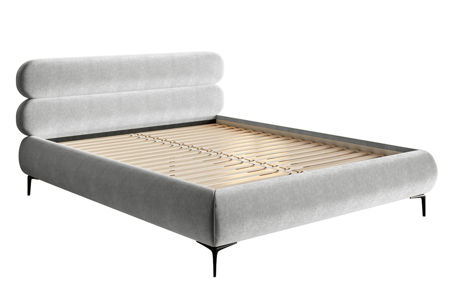 Gulta  Loure 140/160/180x200 cm Amon 09/melns kājas - N1 Home