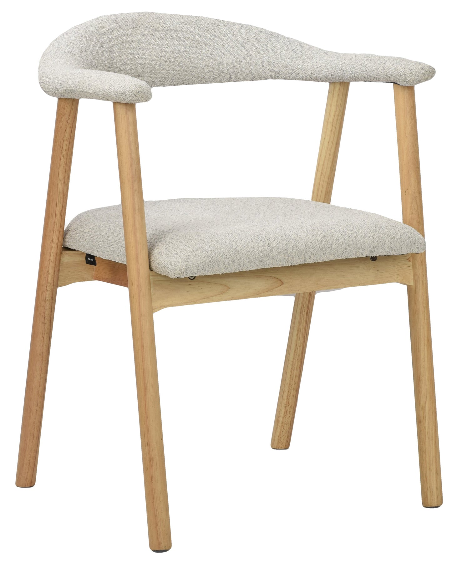 Krēsls Depe 80/52/50 cm gaiši pelēks bukle/ozols - N1 Home