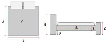 Gulta Nikos 160/200 cm pelēks - N1 Home