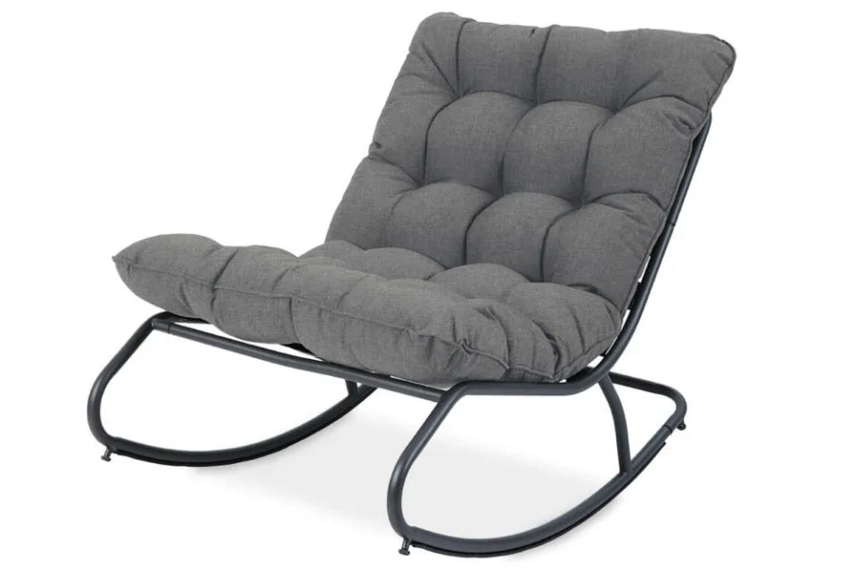 Šūpuļkrēsls Aga 71/115/73 cm tumši pelēks - N1 Home