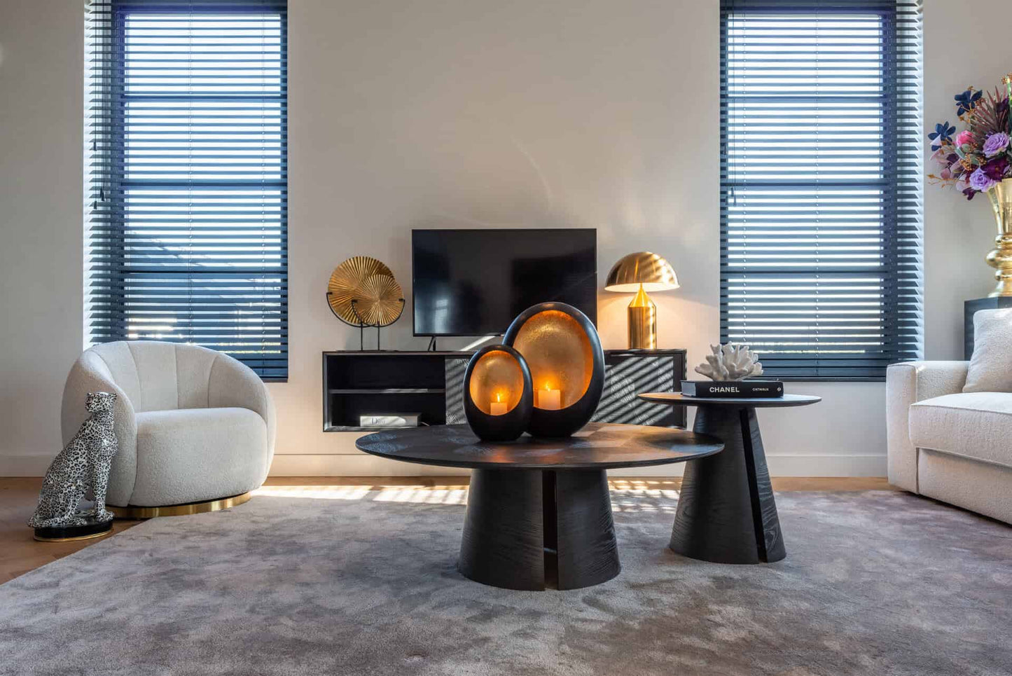 Kafijas galds Blax Richmond Interiors 110/40/110 cm melns - N1 Home