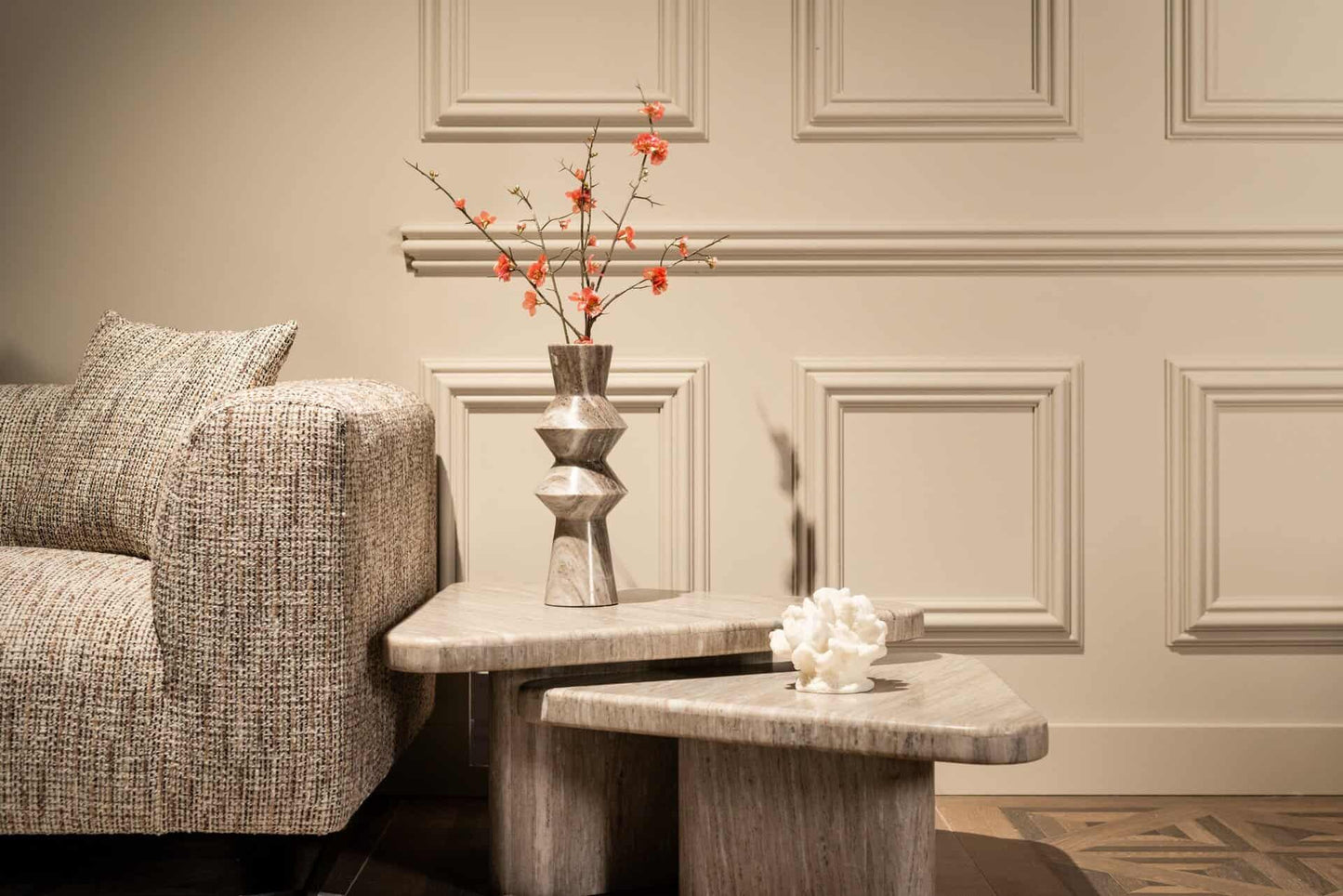 Kafijas galds Dwayne (Set of2) Richmond Interiors 38/75/83 cm sand - N1 Home