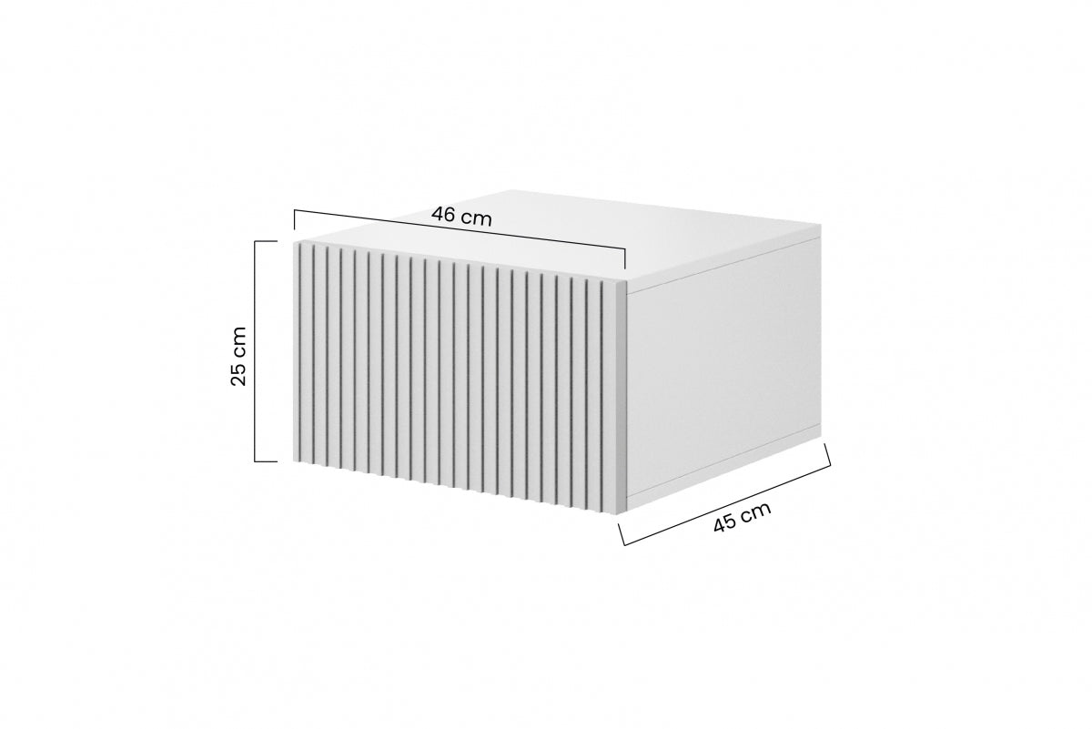 Naktsskapītis (2) AUSTIN 46/25/45  antik rozā - N1 Home